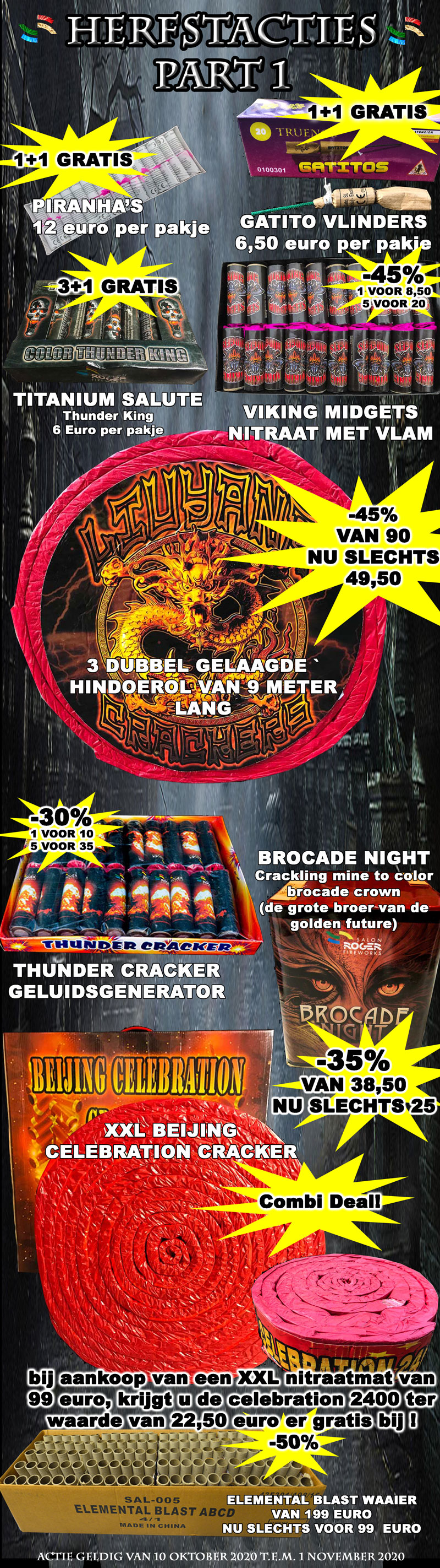 Promo flyer Vuurwerk Salon Roger Maaseik